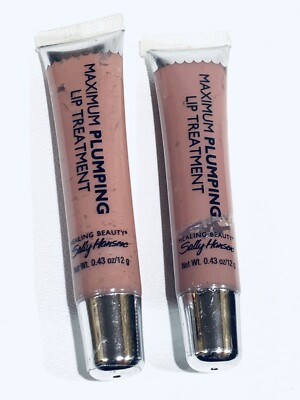 2 Sally Hansen Maximum Plumping Lip Treatment- Clearly Amorous 6520-60 Discontin