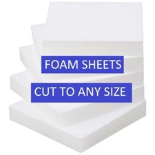 FOAM CUT TO SIZE UPHOLSTERY FOAM SHEETS CUSHIONS PADS SEAT REPLACEMENT SOFA