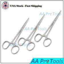 3 Premium Mosquito Locking Hemostat Forceps 5" Straight For Surgical/Dental Use