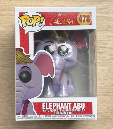 Funko Pop Disney Aladdin Elephant Abu #478 (Box Damage) + Free Protector - Afbeelding 1 van 7