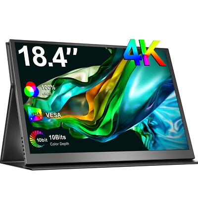 UPERFECT 18.4'' 4K 3840x2160 HDR Portable Monitor USB C Monitor Gaming Screen