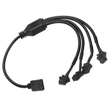 ARGB Splitter 5V 3Pin to SM 3Pin Female Extension Cable Adapter Connector 1 to 4