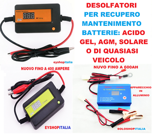 Desolfatore Per Batterie Auto/Camion/Moto - Ricaricabile Per AGM, GEL, SLA Fino A 200AH - Foto 5