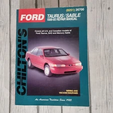 Chilton Repair Manual (8251) 26700 - Ford Taurus/Sable 1986-1995 US & Canadian