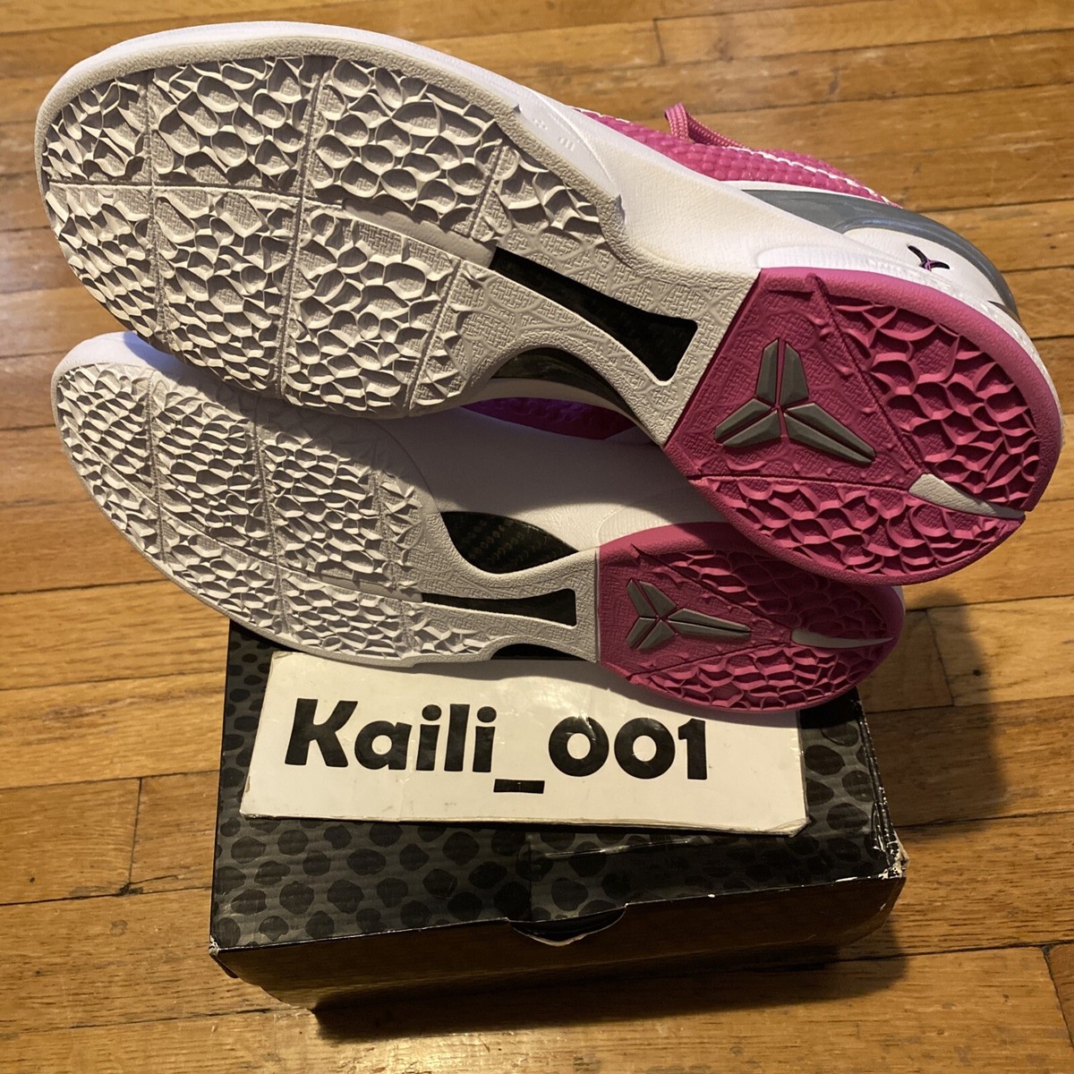 Nike Zoom Kobe VI Size 11.5 Kay Yow Think Pink Worn 6 Used 429659