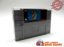 1x SUPER NINTENDO SNES CARTRIDGE - CLEAR PROTECTIVE GAME BOX SLEEVE CASE