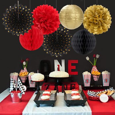 EMAAN Konfetti Casino Confetti In Rot & Schwarz – Metallisches Glitzerkonfetti Für Partys & Dekoration