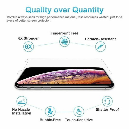 For iPhone 16 Pro Max 15 14 13 12 11 X 8 7 Tempered Glass Screen Protector Cover - Picture 10 of 18