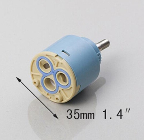 US Bathroom 35MM Ceramic Disc Cartridge Taps Mixer Valve Flat Faucet Accessories