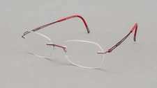 Silhouette 5521 FC 3040 Red Titan Rimless Eyeglasses Frames 53[]17 140 Austria