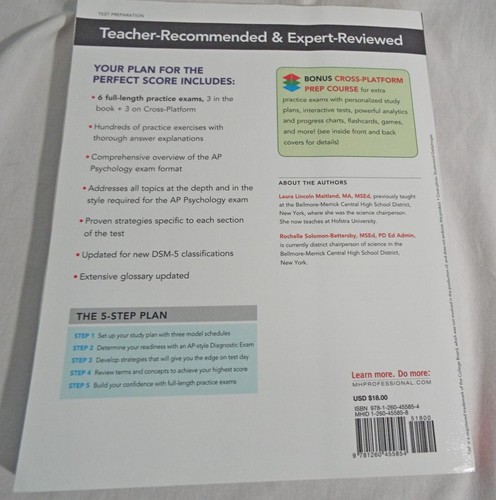 5 Steps to a 5: AP Psychology 2020 by Maitland, Laura Lincoln , Paperback - Picture 2 of 2