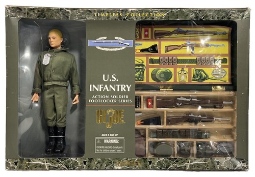 G.I. Joe Wooden Footlocker W/ Tray 1964 Hasbro Vintage Action