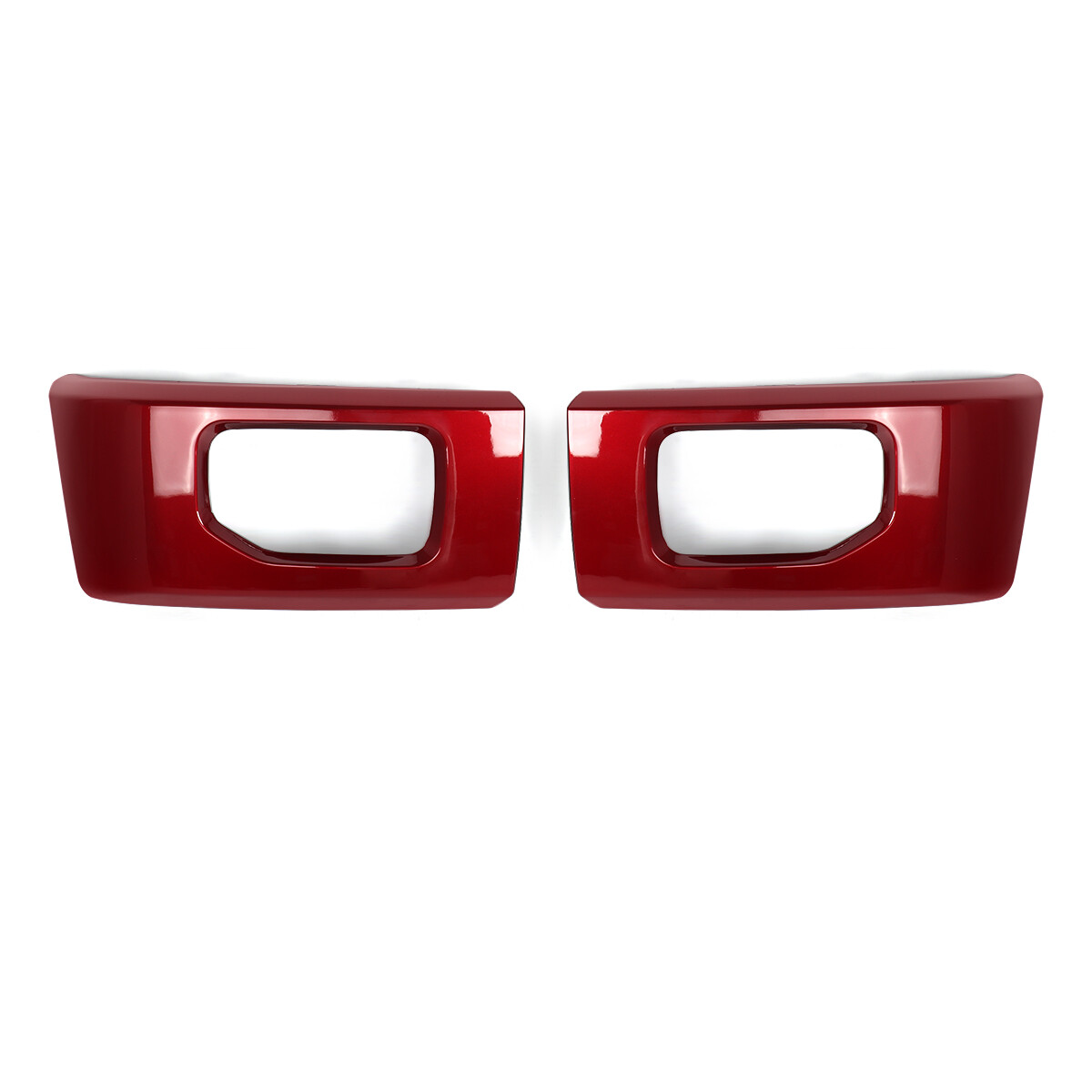 For 2015 2016 2017 Ford F-150 F150 Ruby Red Front Bumper Face Bar End Cover Pair