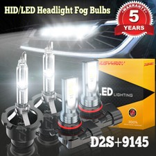 4bulbs Front Hid Headlight Hilo Beam Kit Fog Light For 2004 2005 2006 Acura Tl