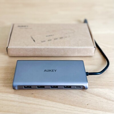 AUKEY 12-in-1 USB-C Hub Multiport Adapter Docking Station
