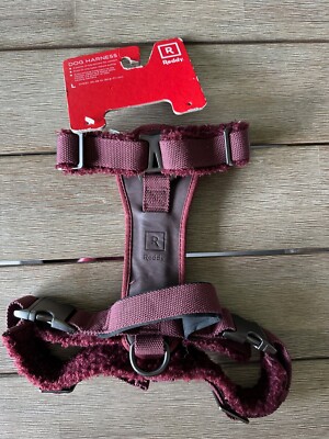 Reddy Burgundy Fleece Harness Various Sizes NWT Retail $59.99