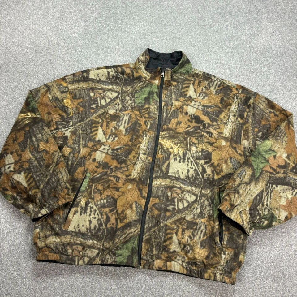 RealTree Jacket Adult Extra Large Brown Workwear Camo Hunting Reversible Men - Image 2 of 4