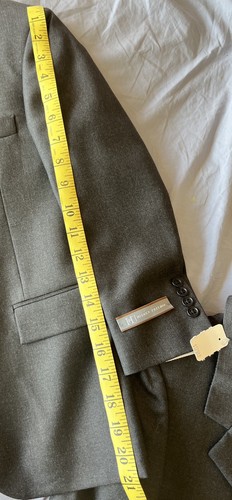 New Wool Suit Jacket His First Hickey Freeman Blazer Size 6 Reg Dark Gray - Picture 4 of 4