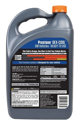 DESCETE　5L Prestone AF850/2F DEX-COOL 50/50 Prediluted Antifreeze Coolant 1
