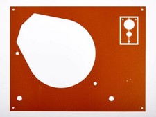 Faceplate for Thorens TD145 146 147 160 65 166 Metallic Orange