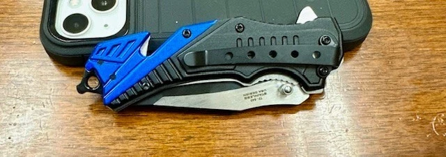 Тактический многофункциональный складной нож 8 дюймов с ПРУЖИННОЙ ПОДДЕРЖКОЙ ПОЛИЦИИ - Изображение 4 из 4