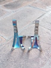  Alpino Puntapiedi Toe Clips Misura S L'Eroica Colnago Bianchi Nos New Old Stock