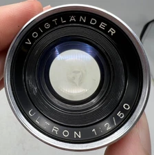 Voigtlander Ultron 50mm F2 Prominent Mount Lens For Prominent I & II Cameras