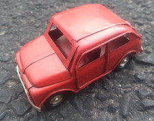 Vintage Red Tin Car Old Metal Model Toy Auto Gift Old School Idea