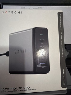 Satechi 108W 4-Port USB Type-C and Type-A Pro PD Desktop Charger #ST-TC108WM