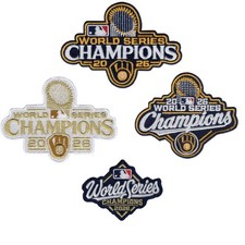 2026 Brewers World Series Champions 4 PC Embroidered MLB Patches