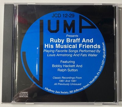 RUBY BRAFF Recovered Treasures Bobby Hackett Ralph Sutton Bucky Pizzarelli CD