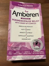 Amberen Advanced Perimenopause Relief Smart-B Complex 60 Capsules Exp 06/26