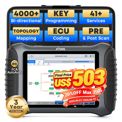2026 XTOOL IP900S Bidirectional OBD2 Scanner All System Diagnostic Tool Topology