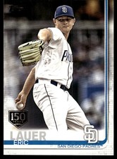 Eric Lauer 2019 Topps #592 San Diego Padres MLB READ FREE SHIPPING AutographDen