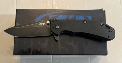 Discontinued Zero Tolerance ZT 0566BW Hinderer S35VN Blade Folding Knife