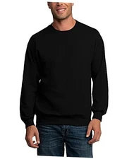  Men's Eversoft Fleeces & Hoodies Small Sweatshirt Sweatshirt - 12 Pack - Black