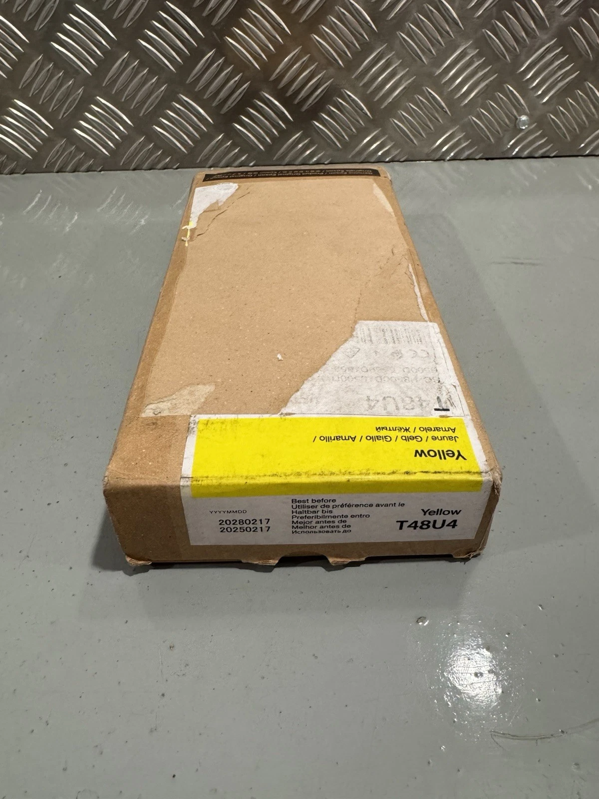 Genuine Epson T48U4 Yellow Ink Cartridge Exp 2028 Brand New In Box 4