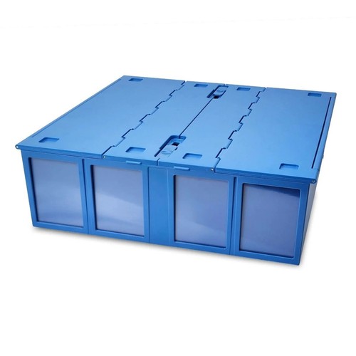 4 Blue Card Storage Bins Each Hold 3200 Toploaders Magnetic Gaming Trading BCW - Picture 15 of 18