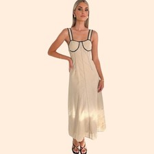 Pearl Sea Cotton Midi Dress