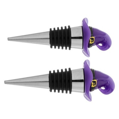 2 Pcs Halloween Party Favor Reusable Bottle Stopper Sealer for Wine Airtight