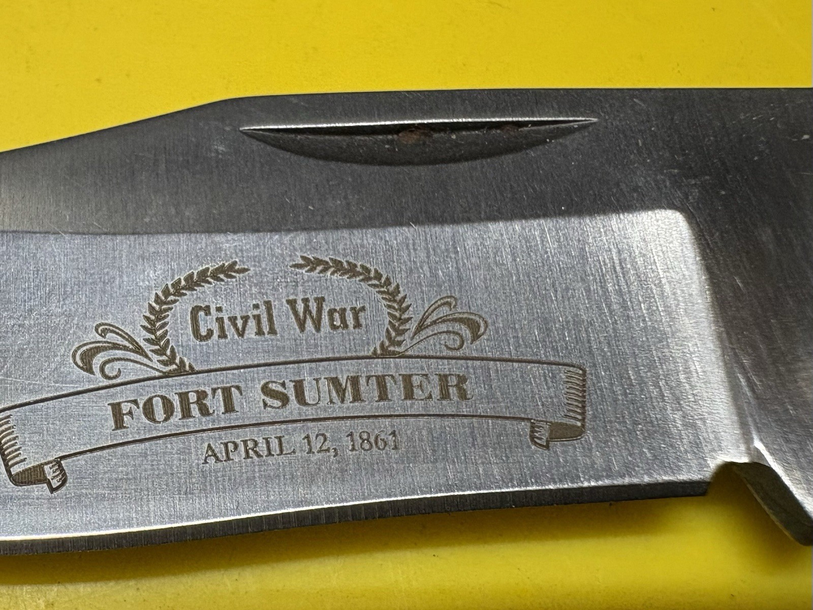 America's Civil War Fort Sumter Model  Folding Lock Blade Knife+Eagle Knife L-FS