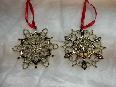Lenox Gold Jeweled Snowflake Ornament Set - X105