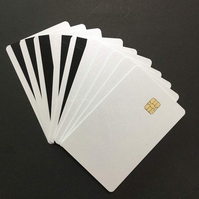 SLE4442 Chip Pearl White Cards with Hi-Co Magnetic Stripe PVC Blank Card (SLE...