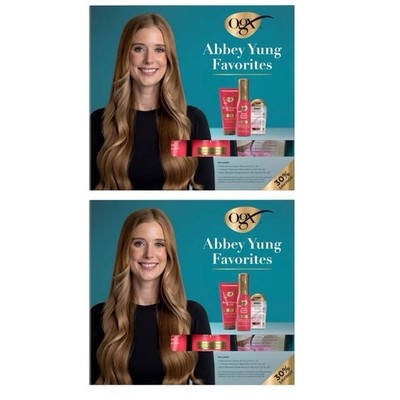 Abbey Yung Favorites OGX Hair FULL Size Spray, Mask & Oil Treatment Sets NIB X 2