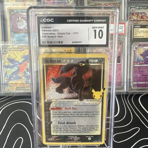 CGC 10 Umbreon Star Celebrations Classic Collection Holo 17/17 English