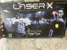 2 Player LASER X Laser Gaming Set Indoor Outdoor Lazer Tag Guns Tested Working