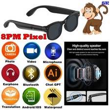 Call & Music Smart Translate Okulary przeciwsłoneczne Bluetooth V5.3 Zestaw słuchawkowy Słuchawki