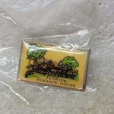 Kiwanis International Lapel Pin Florida Kiwanis House Enamel Clutch