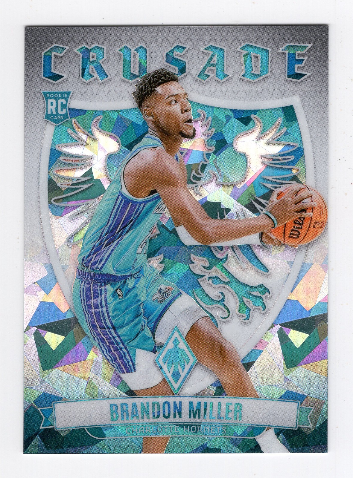 2023-24 Panini Phoenix - Crusade Brandon Miller #18 White Ice Phoenix /125 (RC)