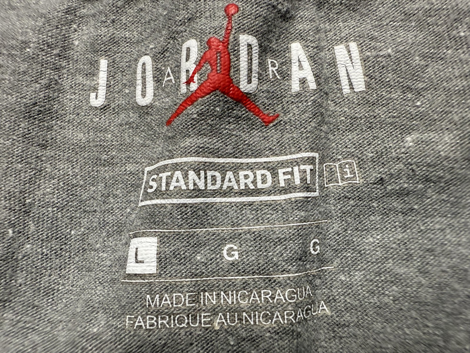 Jordan Shirt Mens Large Gray Miami Graphic Standard Fit Jumpman Basketball Tee image 3